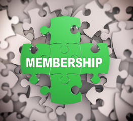 3d puzzle pieces - membership