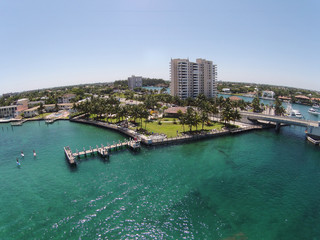 Waterfront pier in South Florida