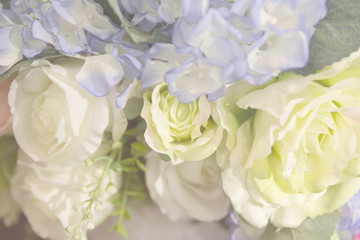 bouquet of artificial rose flower for decoration