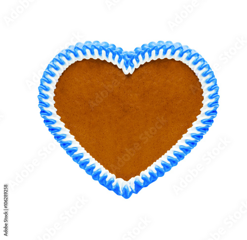 "LebkuchenHerz in Blau" Stockfotos und lizenzfreie Bilder