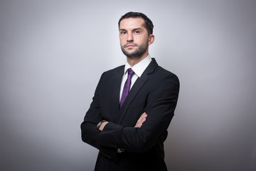 Young businessman in a suit