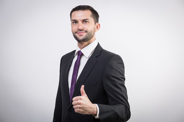 Young businessman in a suit