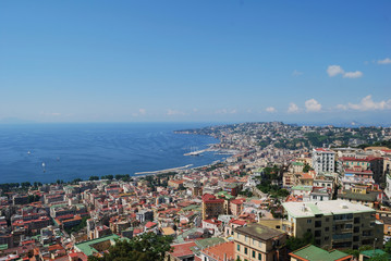 Fototapeta na wymiar Golfo di Napoli - vista aerea, Italia 