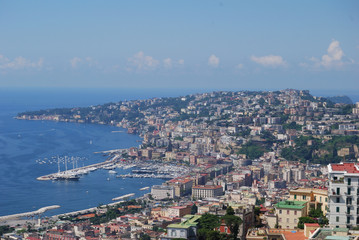 Naklejka na ściany i meble Golfo di Napoli - vista aerea, Italia 