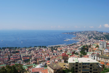 Obraz premium Golfo di Napoli - vista aerea, Italia 