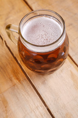 Dimpled beer mug