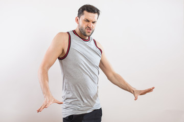 Male dancer in a studio