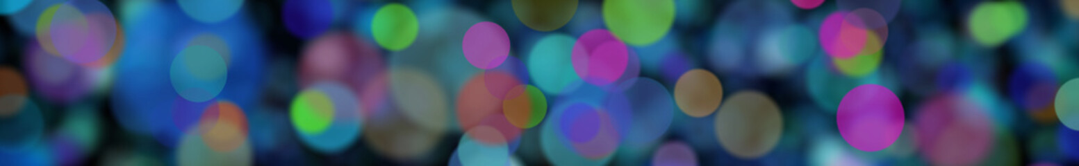 Boke, beautifully blurred circles banner. 3D rendering.