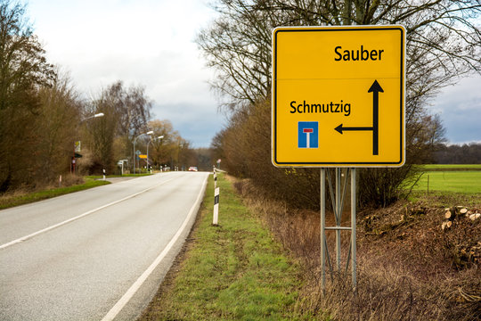 Schild 93 - Sauber