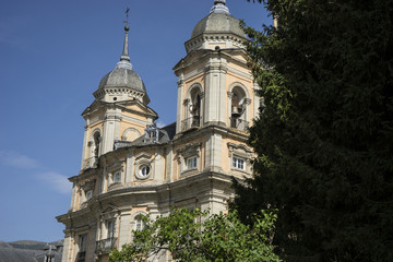 Fototapeta na wymiar Castle, Palacio de la Granja de San Ildefonso in Madrid, Spain.
