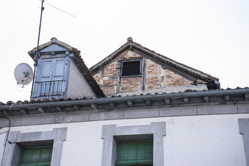 architecture, ancient streets of the Granja de San Ildefonso in