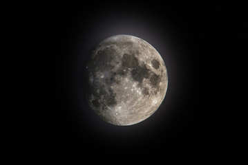 Photography of nightly sky with large moon