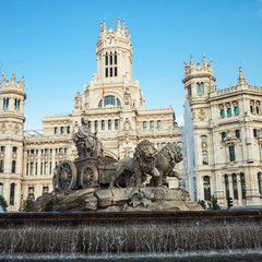 Fototapeta na wymiar Plaza Cibeles in Madrid