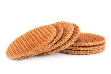 Holland round waffles on white