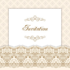 Vintage invitation template