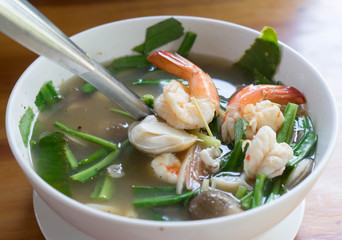 shrimp sour soup , Thai style