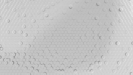 glass hexagon floor look like crystal glass