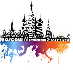 Obraz premium moscow title 