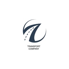 illustration with transport company logo