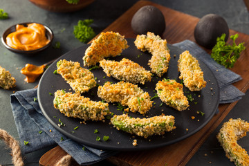 Homemade Breaded Fried Avocado Fries