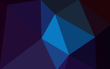 Obraz premium Dark blue polygonal design pattern, which consist of triangles and gradient in origami style.