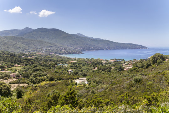 Landscape near Procchio, northern coast, Elba, Tuscany, Italy