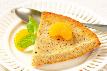 Spiced lemon nut cake