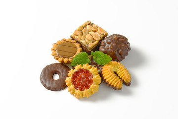Variety of butter cookies