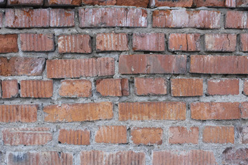 Empty Red Brick Wall