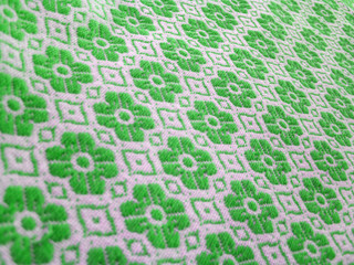 Fototapeta premium Tablecloth of floral pattern