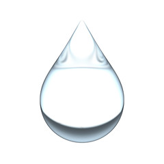 Water Drop, isolated on White Background