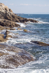 Livorno,scogliera del Romito.