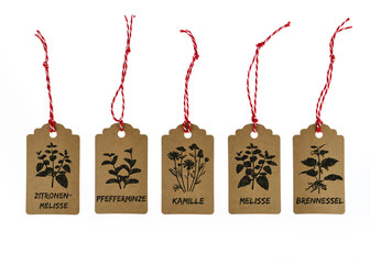 Kräuter Schildchen Kamille