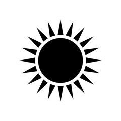 Sun icon. Vector illustration