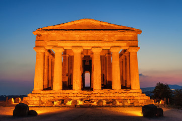 Temple of Concordia, Agrigento, Sicily, Italy