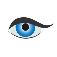 Eye icon - vector illustration.