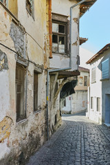 Fototapeta na wymiar Typical architecture of old town of Xanthi, East Macedonia and Thrace, Greece
