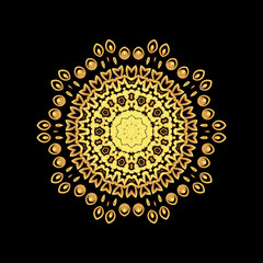 A gold royal pattern for the card or invitation