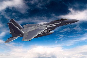 Fototapeta na wymiar F-15C Eagle 3D rendering