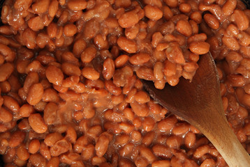 cooked beans
