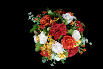 artificial flower in flowerpot