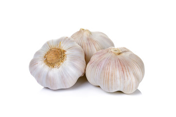 Garlic isolated on the white background