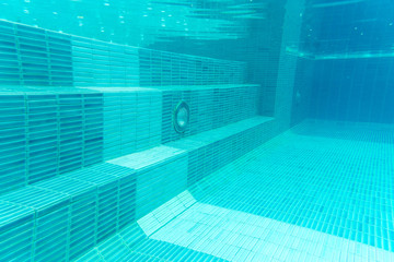 underwater in swimming pool