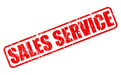 SALES SERVICE RED STAMP TEXT