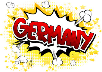 Germany - Comic book style word.