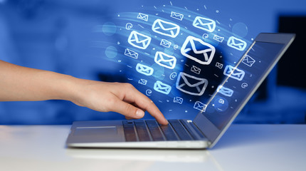 Concept of sending e-mails