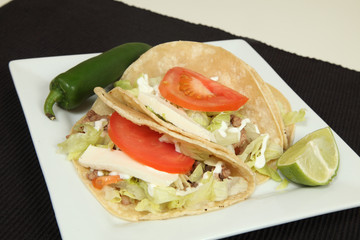 Chicken tacos
