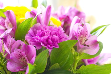 Obraz premium Bouquet of spring beautiful flowers