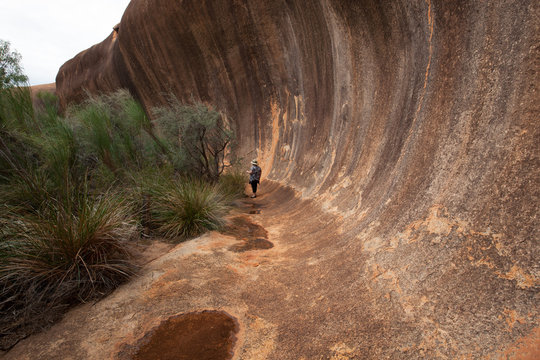 "Wave Rock Formation"