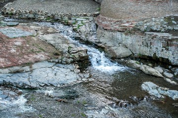 Image of creek between stones. Tbilisi, Georgia